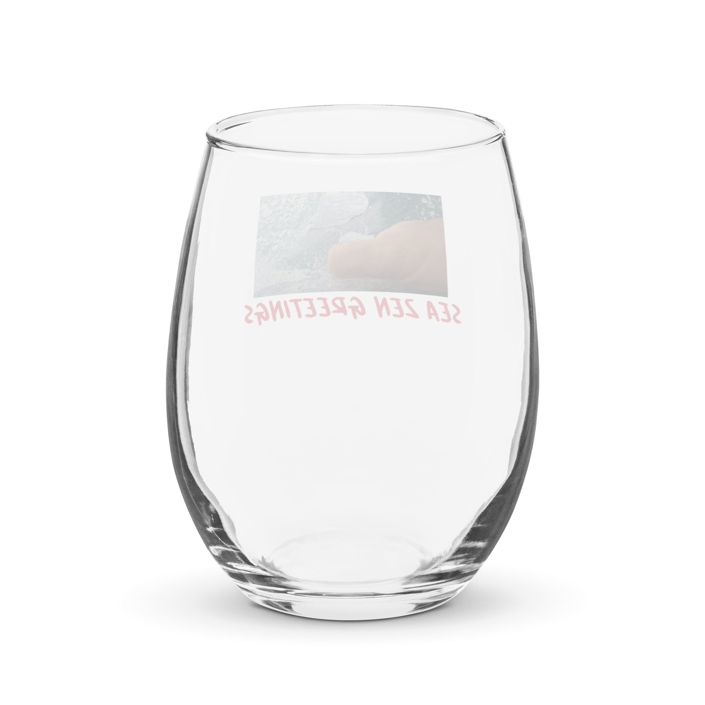 Stemless wine glass