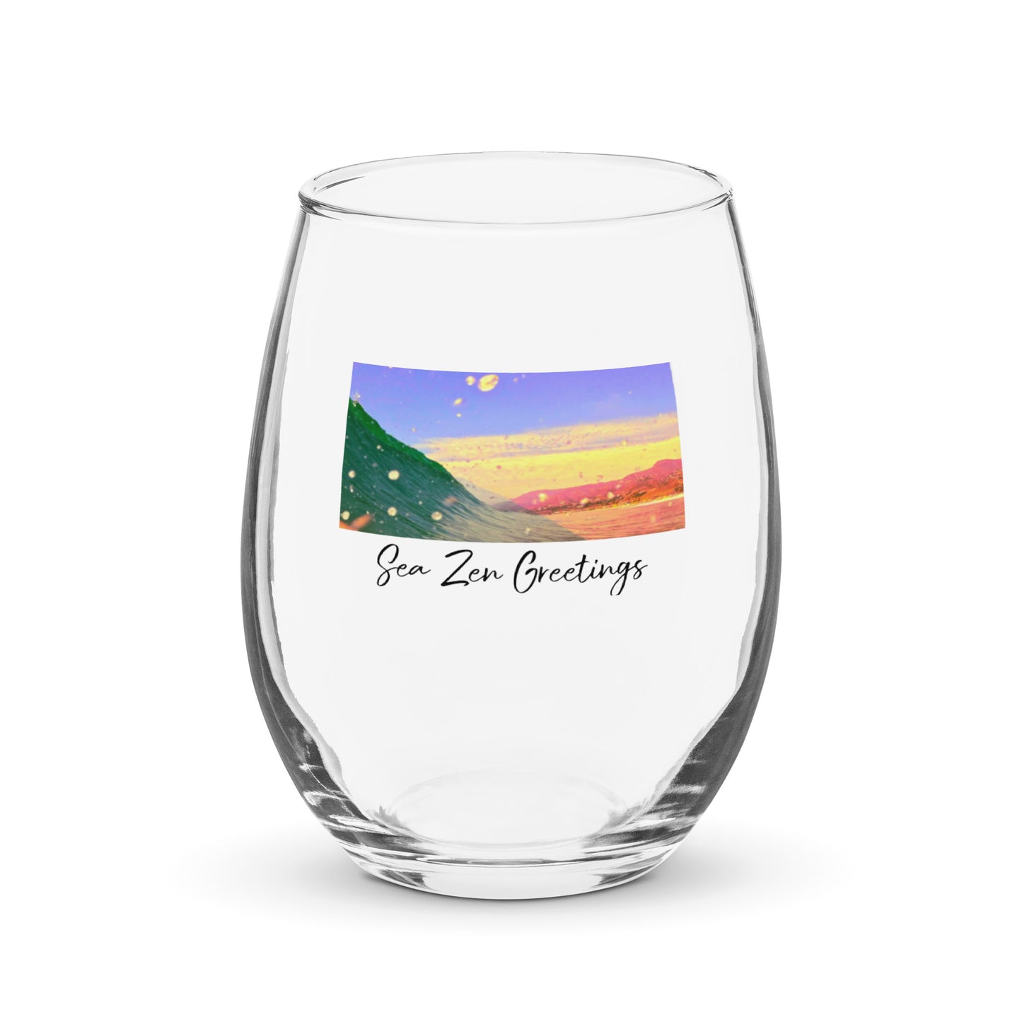 Stemless wine glass