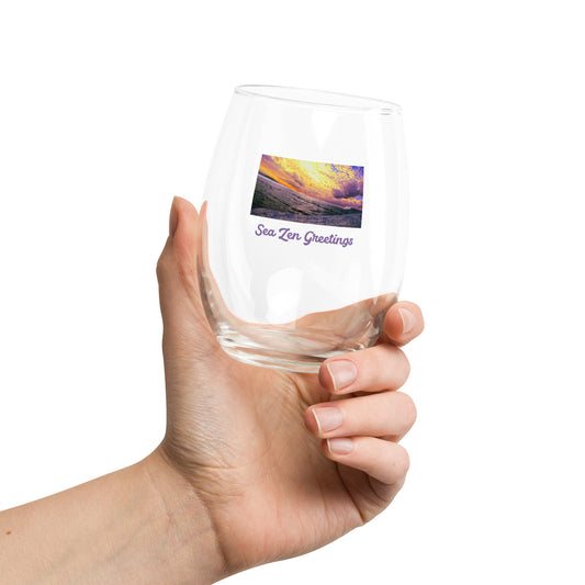 Stemless wine glass