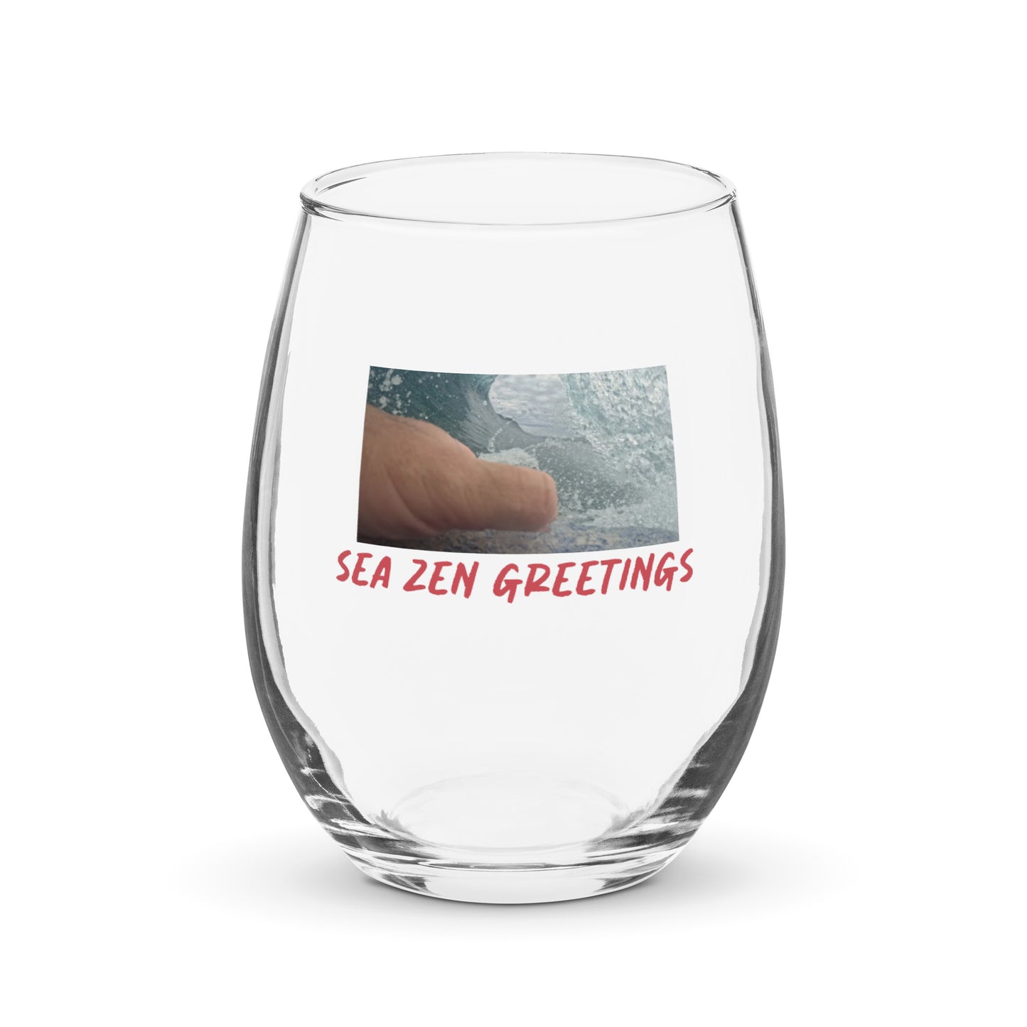 Stemless wine glass