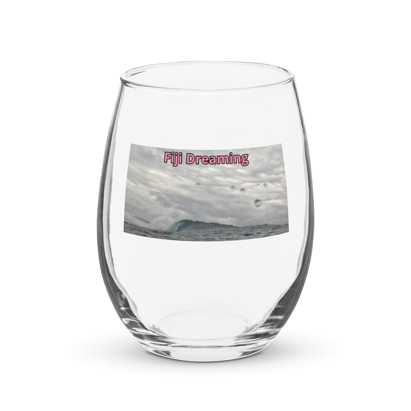 Stemless wine glass