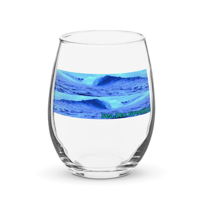 Stemless wine glass