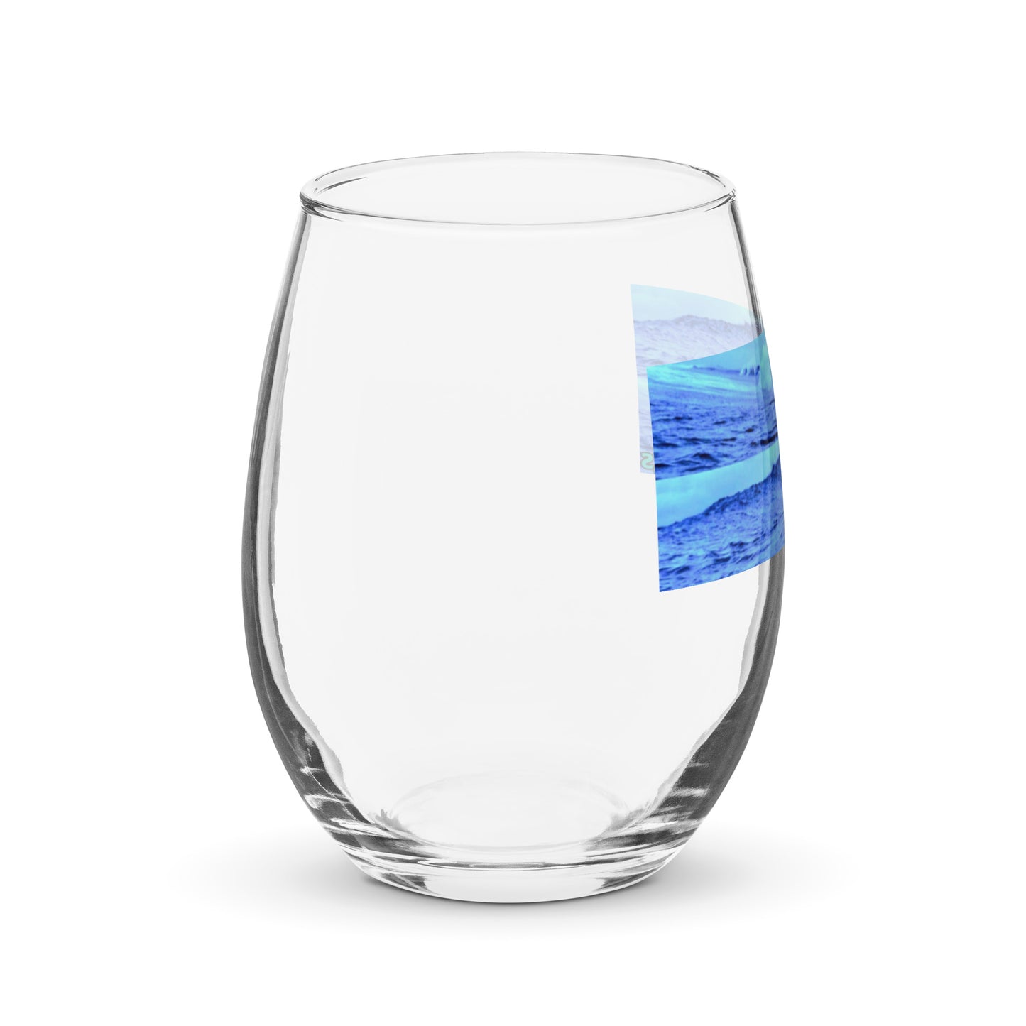 Stemless wine glass