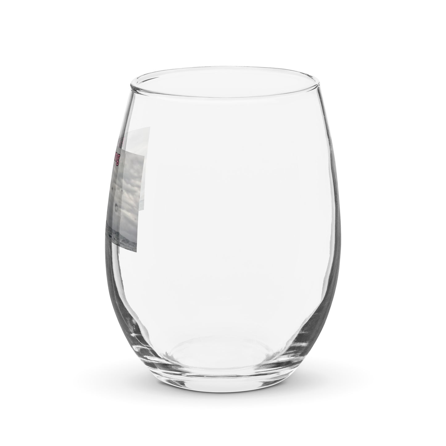 Stemless wine glass