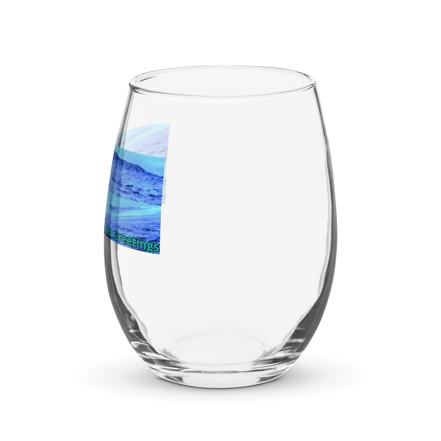 Stemless wine glass