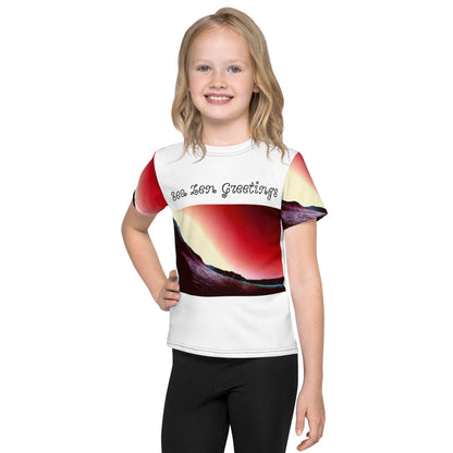 Sunset Serenity Kids crew neck t-shirt