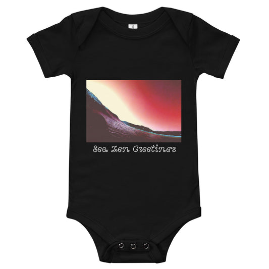 Sunset Serenity baby short sleeve one piece