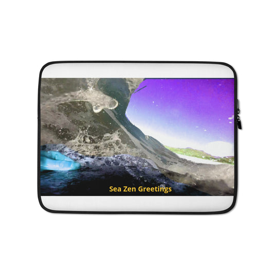 Purple Wave Laptop Sleeve