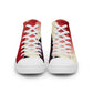 Sunset Serenity Men’s high top canvas shoes