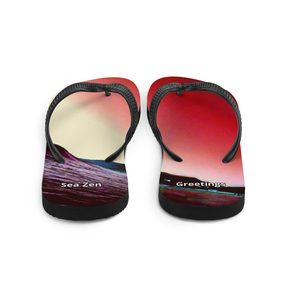 Sunset Serenity Flip-Flops