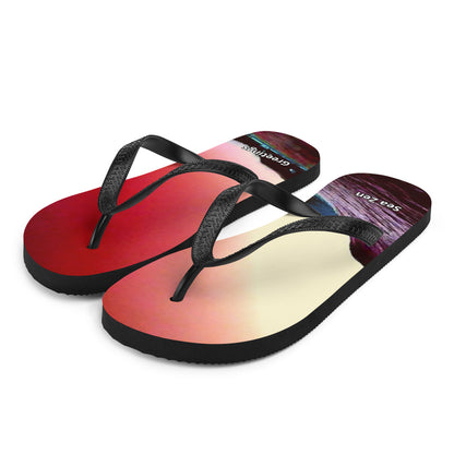 Sunset Serenity Flip-Flops