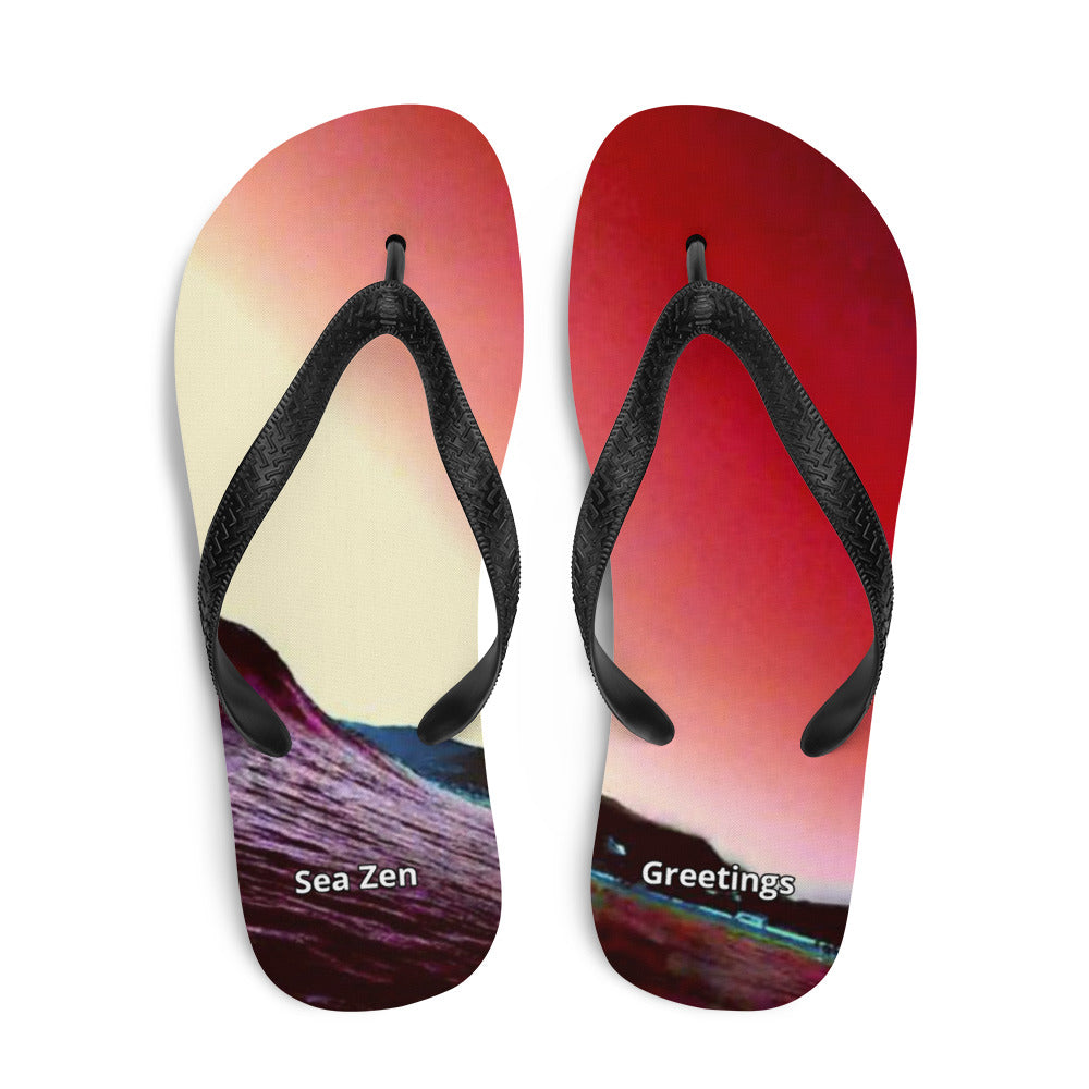 Sunset Serenity Flip-Flops