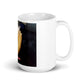 Pom Love White glossy mug